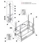Anti-Overrising Posts - KC Only for Skyjack SJ4740 DC Scissor Lift