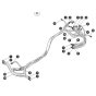 Hydraulic Hoses - Base for Skyjack SJ4740 DC Scissor Lift