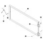 Front Extension Railing for Skyjack SJ6826 (B200000001 - B200999999) RT Scissor Lift