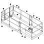 Labels - Railings for Skyjack SJ6826 (B200000001 - B200999999) RT Scissor Lift