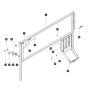 Left Extension Railing for Skyjack SJ6826 (B200000001 - B200999999) RT Scissor Lift