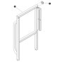 Left Rear Platform Railing for Skyjack SJ6826 (B200000001 - B200999999) RT Scissor Lift