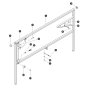 Right Extension Railing for Skyjack SJ6826 (B200000001 - B200999999) RT Scissor Lift