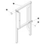 Right Rear Platform Railing for Skyjack SJ6826 (B200000001 - B200999999) RT Scissor Lift