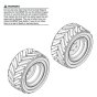 Tyre for Skyjack SJ6826 (B200000001 - B200999999) RT Scissor Lift