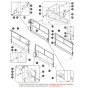 Main Platform Railings - Dual Extension Decks for Skyjack SJ9253 RT Scissor Lift
