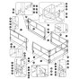 Main Platform Railings - Single Extension Deck for Skyjack SJ9253 RT Scissor Lift
