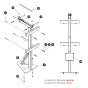 Heavy Duty Pipe Rack for Skyjack SJ9664 RT Scissor Lift