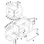 Lateral Bracket - Left Side for Skyjack SJ9664 RT Scissor Lift