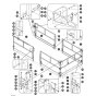 Main Platform Railings - Single Extension Deck for Skyjack SJ9664 RT Scissor Lift