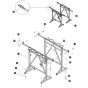 Material Handling Stand for Skyjack SJ9664 RT Scissor Lift