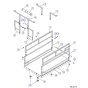 Main Platform, Hinged Railings (Model 6832) Assembly for Skyjack SJIII 3220 DC Scissor Lift