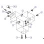 Rear Drive Manifold (6826, 6832) Assembly for Skyjack SJIII 3220 DC Scissor Lift