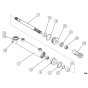 Steer Cylinder for Skyjack SJIII 4620 (66005 - 66429 700000 - 704418) DC Scissor Lift