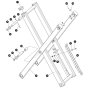 Scissor Arm (Level 2) Assembly for Skyjack SJ3014 Micro DC Scissor Lift