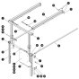 Extension Railing Assembly for Skyjack SJ3215 DC Scissor Lift