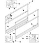 Main Platform Solid Railing Assembly for Skyjack SJ3215 E DC Scissor Lift