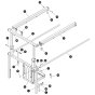 Extension Platform Railing Assembly for Skyjack SJ3220 E DC Scissor Lift