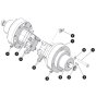 Wheel Motor Assembly for Skyjack SJ3226 DC Scissor Lift
