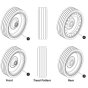 Wheel Assembly for Skyjack SJ3226 DC Scissor Lift