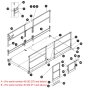 Platform, Hinged Railing Assembly for Skyjack SJ8841 RT Scissor Lift
