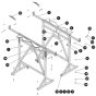 Material Handling Stand Assembly for Skyjack SJ8841 RT Scissor Lift
