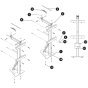 Heavy Duty Pipe Rack Assembly for Skyjack SJ9250 RT Scissor Lift