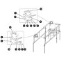Light Duty Pipe Rack Assembly for Skyjack SJIII 3219 DC Scissor Lift