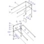 Powered Extension Platform Railing Assembly for Skyjack SJIII 3226 DC Scissor Lift