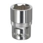 WallDrive Socket 18mm 1/2"Sq Drive Fully Polished Sealey Part No. SP1218