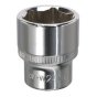 WallDrive Socket 24mm 1/2"Sq Drive Fully Polished Sealey Part No. SP1224