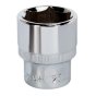 WallDrive Socket 25mm 1/2"Sq Drive Fully Polished Sealey Part No. SP1225