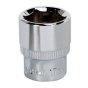 WallDrive Socket 17mm 3/8"Sq Drive Fully Polished Sealey Part No. SP3817