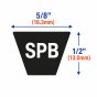 "SPB" Smooth Rubber V-Belts