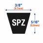 SPZ Rubber Drive V-Belts