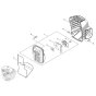 Muffler for ECHO SRM-2620TES/U