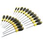 20 Piece Essential Screwdriver Set - Chrome Vanadium Steel Bars, Phillips, Pozidriv, Slotted, TORX - Stanley