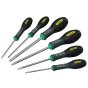 6 Piece Stanley FatMax Tamperproof Torx Screwdriver Set - Chrome Vanadium Steel, Soft Grip Handles