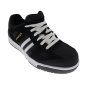 UK 7 Safety Trainers Black/White Stanley Cody SB Steel Toecap, Oil Resistant Sole
