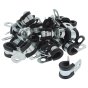  Steel/Rubber P Cable Clips - 5mm to 35mm