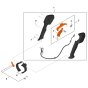 Control Handle Assembly for Stihl BRA200 Blower