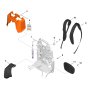 Backplate Assembly for Stihl BRA200 Blower