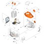 Motor Housing Assembly for Stihl FSA250 Cordless Trimmer