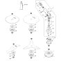 Gear Head Assembly for Stihl FSA250 Cordless Trimmer