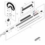 Drive Tube Assembly for Stihl HLA 140 B Hedgetrimmer
