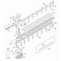 Gear Housing Assembly for Stihl HLA 140 B Hedgetrimmer