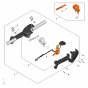 Handle Assembly for Stihl HLA 140 K-B Hedgetrimmer