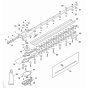 Gear Housing Assembly for Stihl HLA 140 K-B Hedgetrimmer