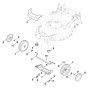 Front Axle Cover Housing Assembly for Stihl RM 650 T Mower