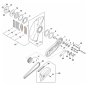 Cast Arm, Guard  Assembly for Stihl TSA 350 Disc Cutter